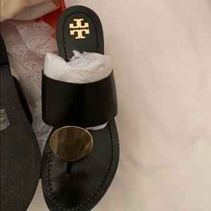 Tory Burch Patos Sandal BLACK/GOLD